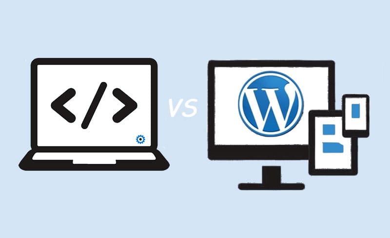 Website Custom vs Wordpress